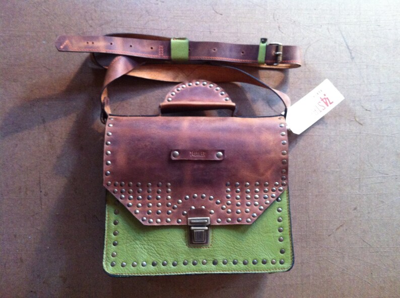 Olive Full Grain Leather Briefcase Olive Leather Bag Leather Etsy