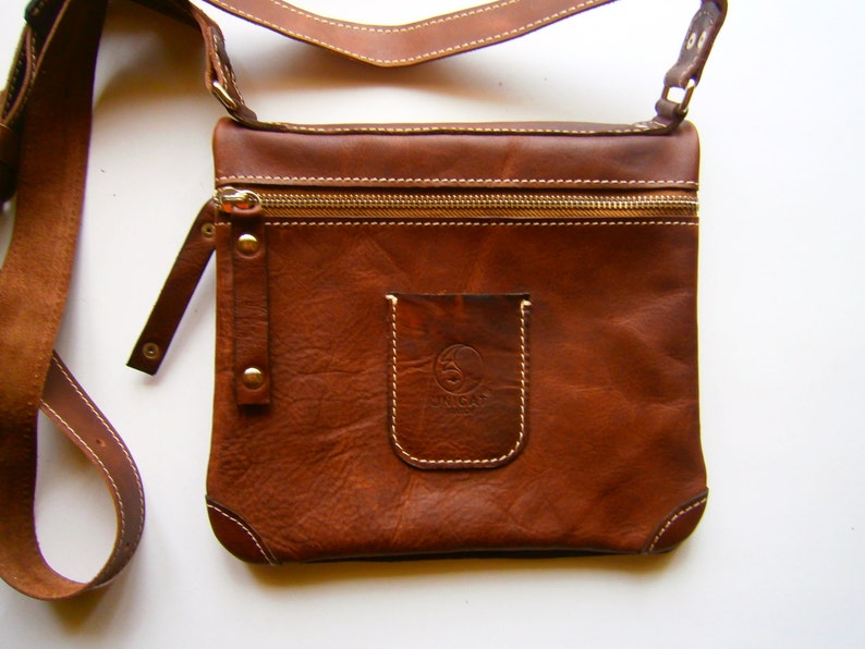 Folded Bag Handmade Genuine leather bag Crossbody bag | Etsy