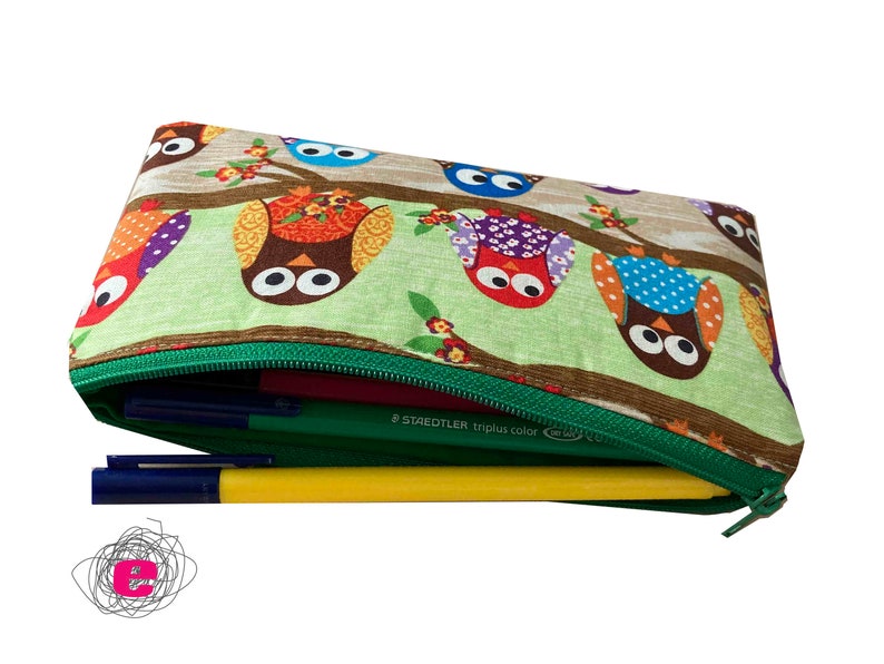 Pencil pouch owls image 2