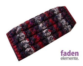 Handytasche , Iphonehülle, Handysocke gestrickt Zopfmuster, Universalgröße