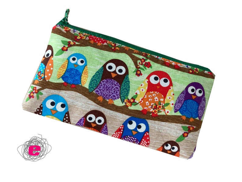 Pencil pouch owls image 1