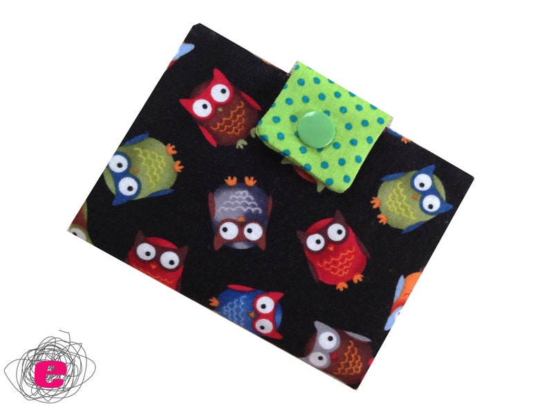 Wallet tiny owls, money purse owls image 1