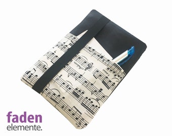 e-reader pouch cork, black cork, ereadersleeve music