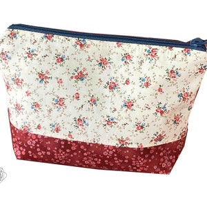 Schminktasche, Kosmetiktasche, Kramtasche, Tasche Krims Krams Blümchen