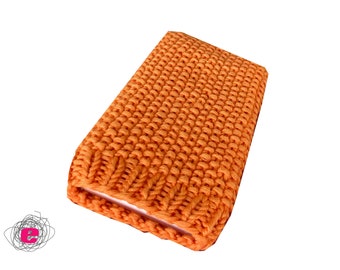 Mobile phone case, iphone case, mobile phone sock knitted, size M - universal