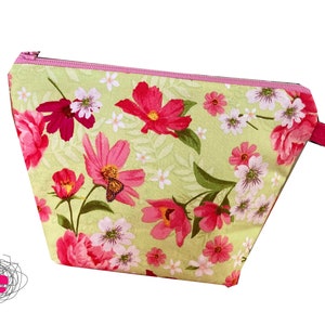 make-up bag, cosmetic bag flowers, bag garden, stuff bag
