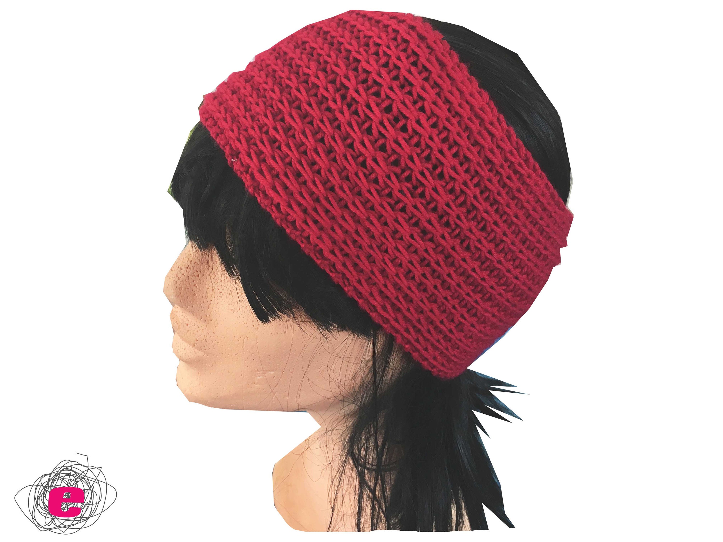 Damen Stirnband Aus Sinamay - Einheitsgröße, In Kräftigem Rot, Perfekt Für Hochzeit, Party Oder Stylischen Alltag