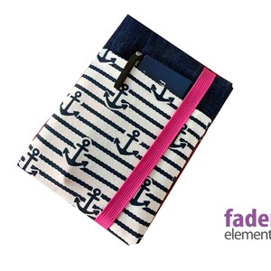 ereader Tasche , ereaderhülle Extrafach, Anker, Tablethülle
