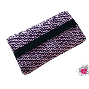 Handytasche Dreiecke,  edle Iphonehülle, Smartphonetasche für Handys 15x8cm