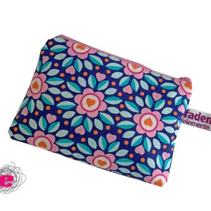 Wallet, purse, coin bag flowers retro