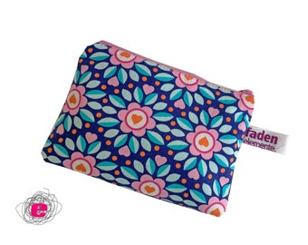 Wallet, purse, coin bag flowers retro