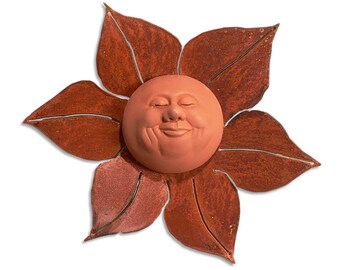 Little Blissful Sun Face en Hibiscus Ray