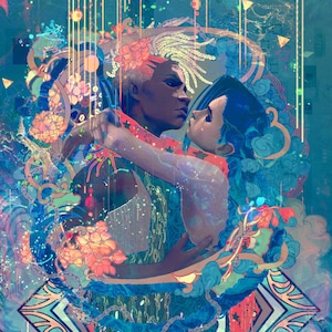 Ekko och Jinx (Arcane) Konsttryck [30 cm x 20,3 cm]