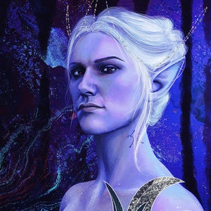 Minthara (Baldur&#39;s Gate 3) Art Print [30cm x 20.3cm]
