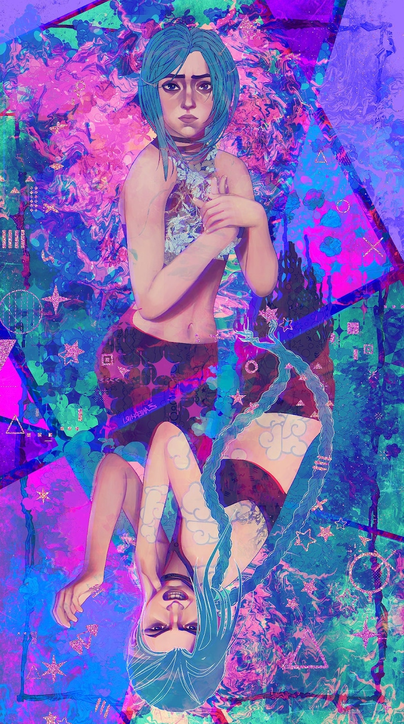 Jinx/powder arcane Art Print Etsy