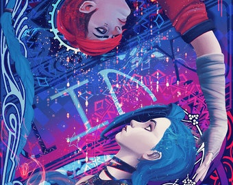 Jinx/ Vi (Arcane) Art Print