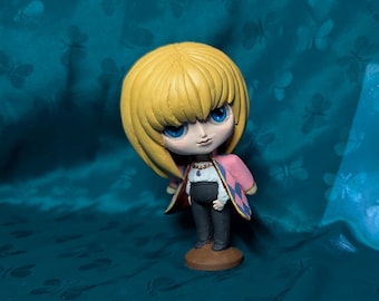 OOAK handmade collectible chibi figurine of Howl from Howl&#39;s moving Castle