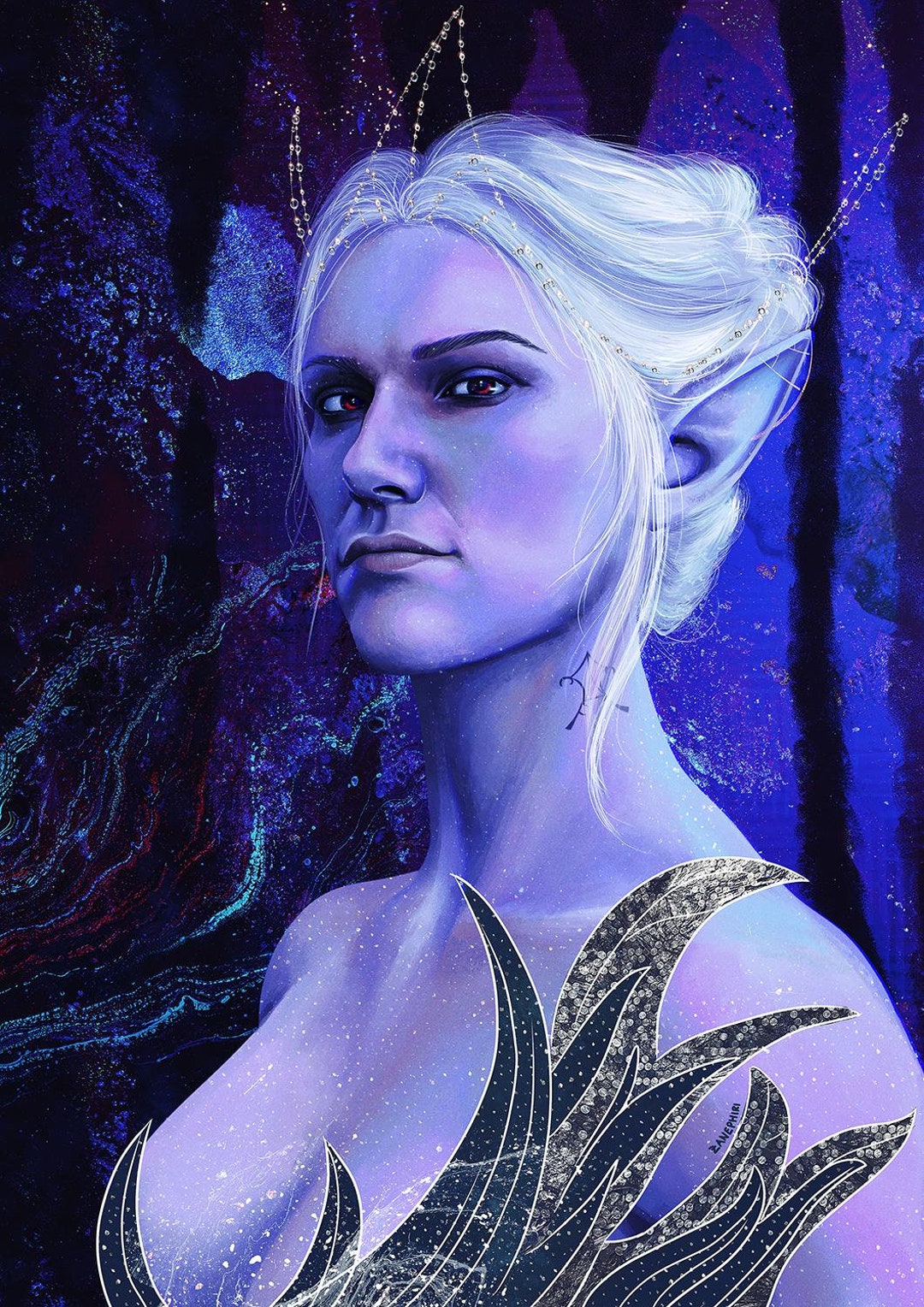 Minthara (baldur's Gate 3) Art Print [30cm X 20.3cm] - Etsy