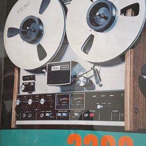 TEAC A-6300 1/4 2-Track Reel to Reel Tape Recorder 1970s - Silver