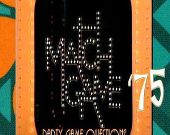 Match Game '75 Party Game Questions digital file