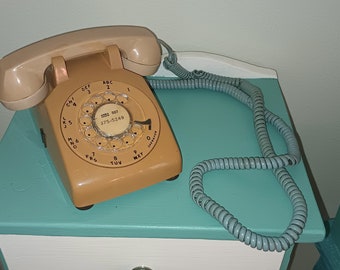 1960s Vintage hand-dial rotary telephone