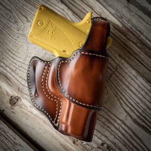 PDF Digital Pattern - Kimber Micro 9 Avenger Thumb Break Style Leather Holster Pattern