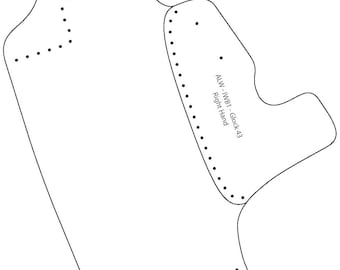 PDF Digital Pattern - G43 & 43X IWB1 Style Leather Holster Pattern
