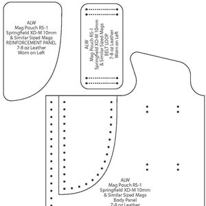 PDF Digital Pattern - Magazine Pouch - Springfield XD-M 10mm - Single - Rear Slot