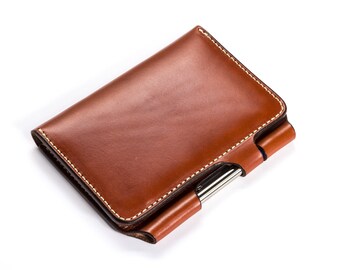 Leather Travel Journal with Pen Lock - Acrylic Template