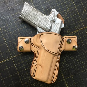 Patrón digital PDF - 1911 - Patrón de funda de cuero estilo SnapOn OWB de 5&quot;
