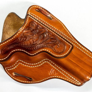 PDF Digital Pattern - Ruger New Model Super Blackhawk 4.62 inch 44 Rem Mag Pancake Style Leather Holster Pattern