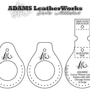 Apple AirTag Leather Keychain Digital PDF Downloadable DIY Pattern