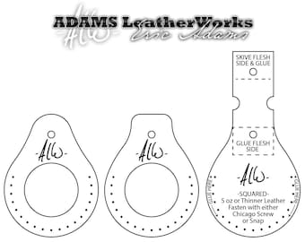 Apple AirTag Leather Keychain Digital PDF Downloadable DIY Pattern