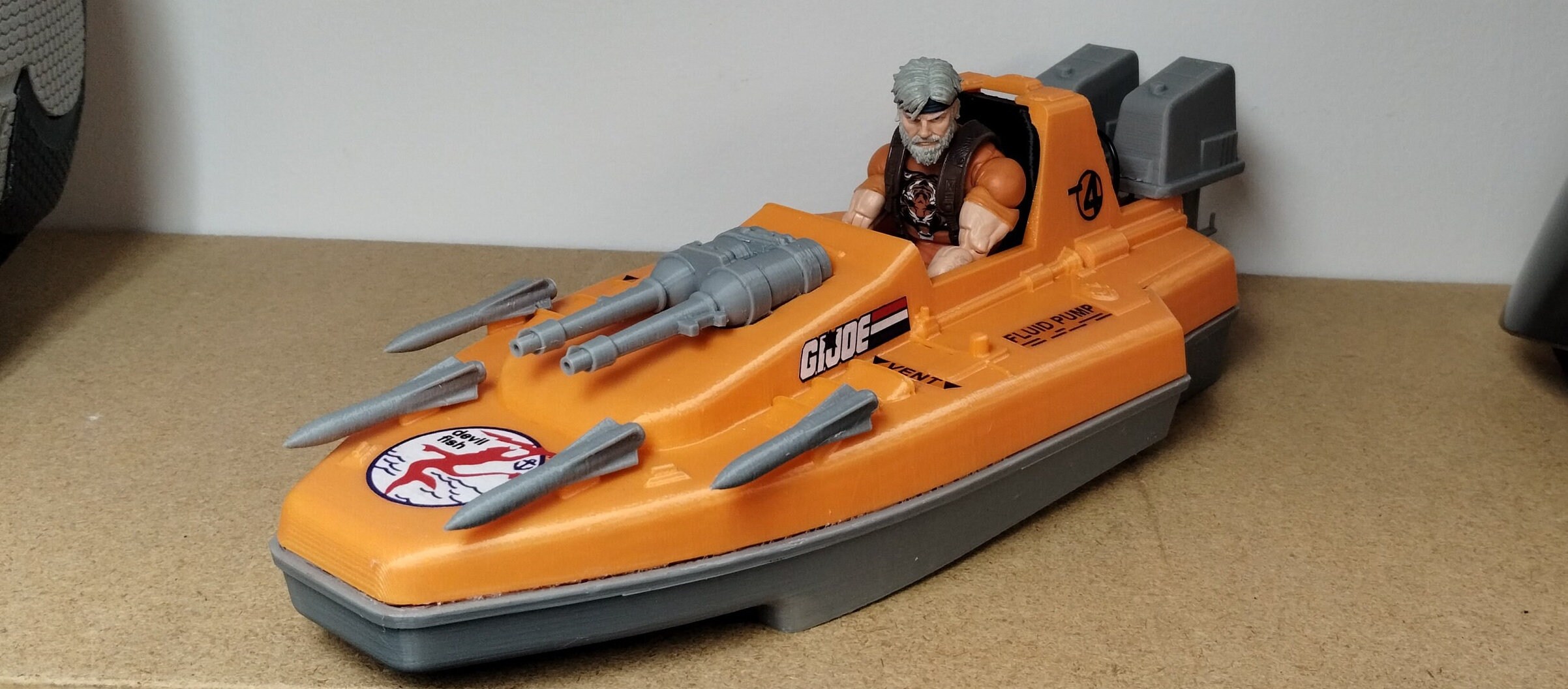 Figurine G.I.JOE – Devilfish 1986 – Hasbro – Loose (sans Boîte)