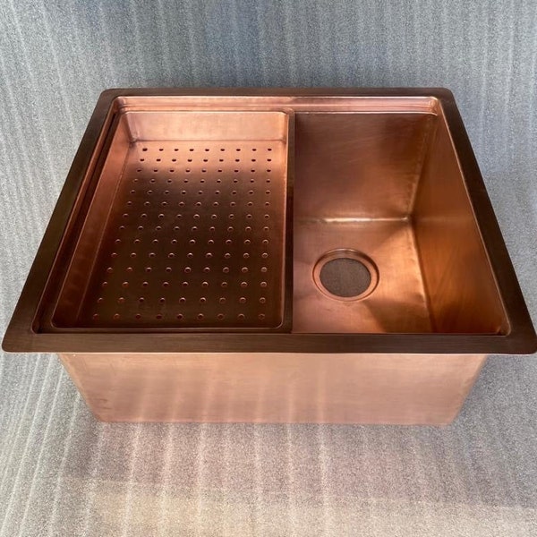 Copper Bar Sink Etsy
