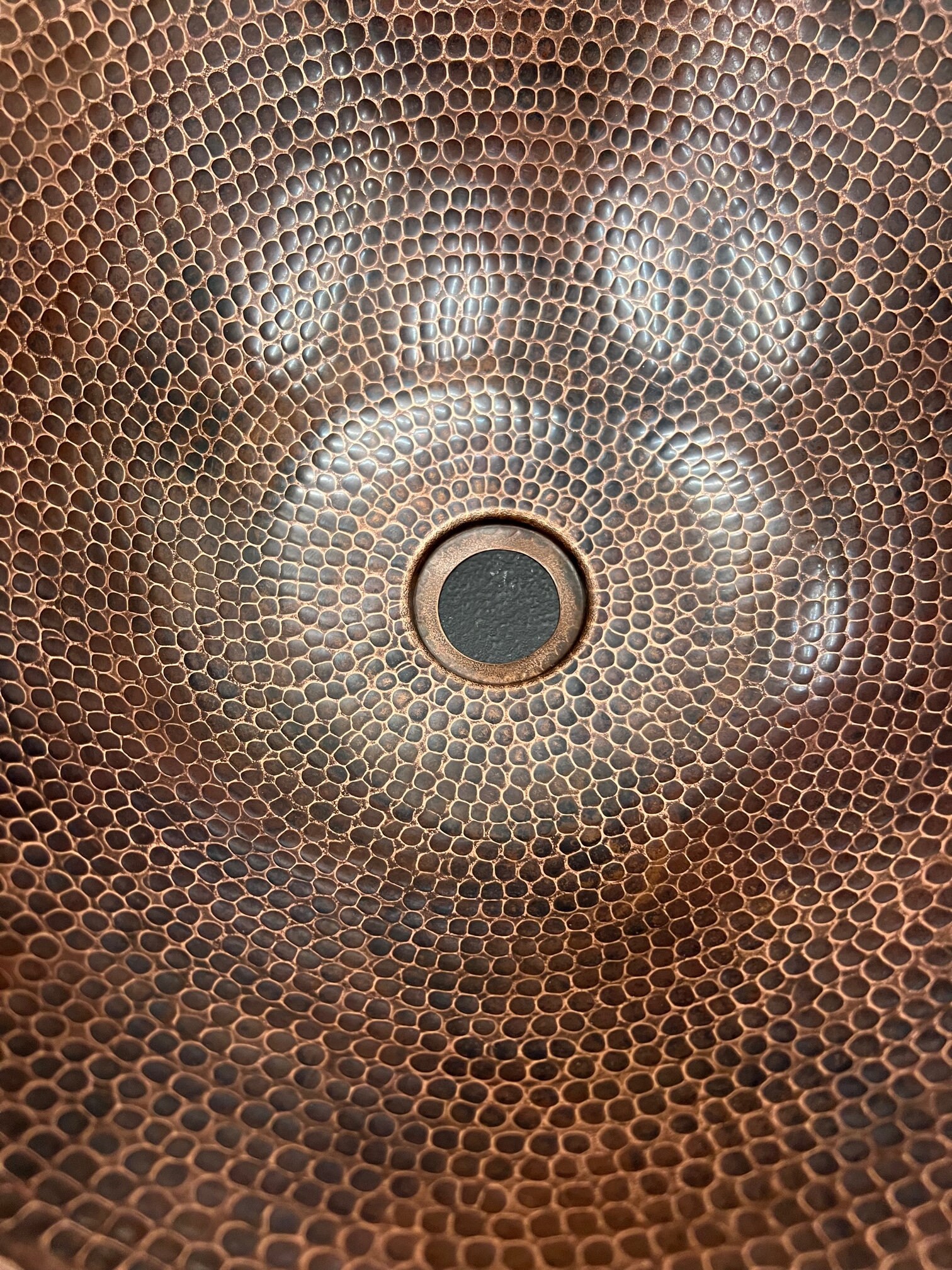 Round Copper Vessel Sink 14
