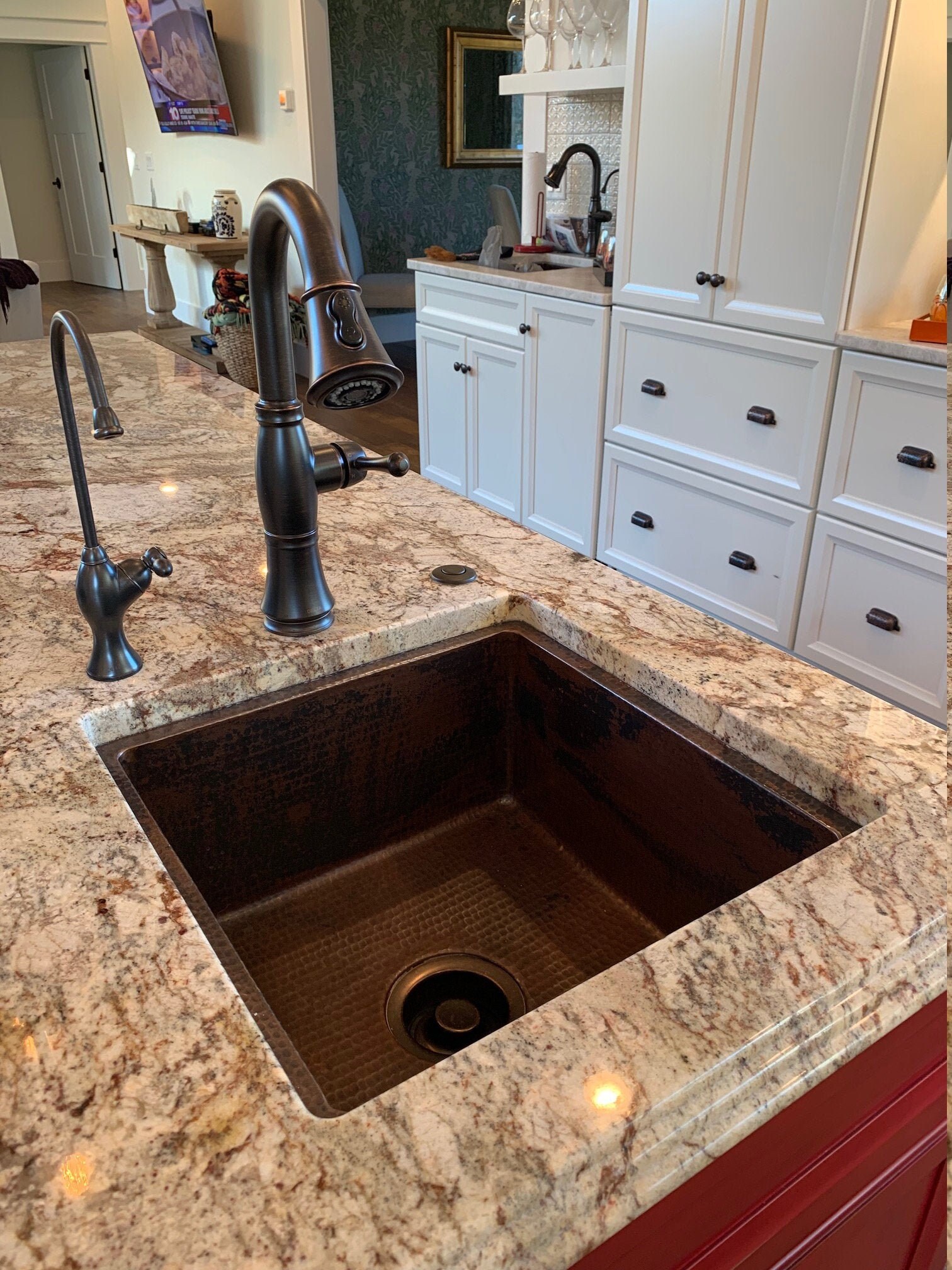 SoLuna Copper Bar Sink | 15" | Rounded Edge