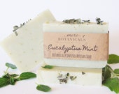 Eucalyptus Mint, Botanically Infused Soap, Natural Soap, Vegan Soap, Palm Oil Free Soap