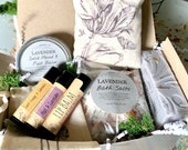 Vintage Floral Gift Box - Natural Body Care Set - Soap Gift Set