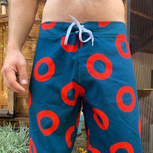 Men's Donut Board Shorts / Swim Trunks / You Enjoy My Shirt