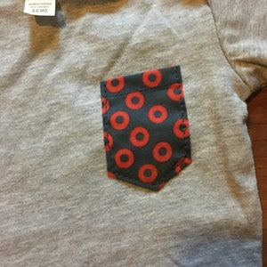 Donut Baby Pocket One Piece in Heather Gray / Baby / You Enjoy My Shirt FINAL SALE afbeelding 2