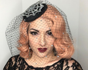 Charlotte's Rhinestone Web Veil