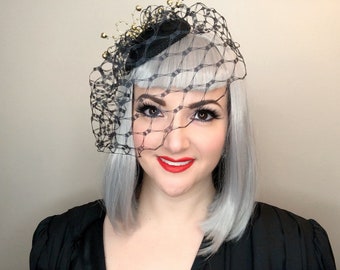 Confetti’s Waffle Netting Fascinator Hat Special Occasion Cocktail Wedding Millinary