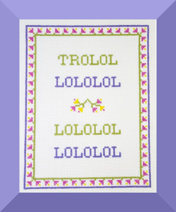 Avoir Images Trolololol Internet Meme Pdf Cross Stitch Pattern Funny Meme Etsy dernière par