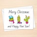 Printable Christmas Cactus Card, Merry Christmas Cacti, Succulent Card ...