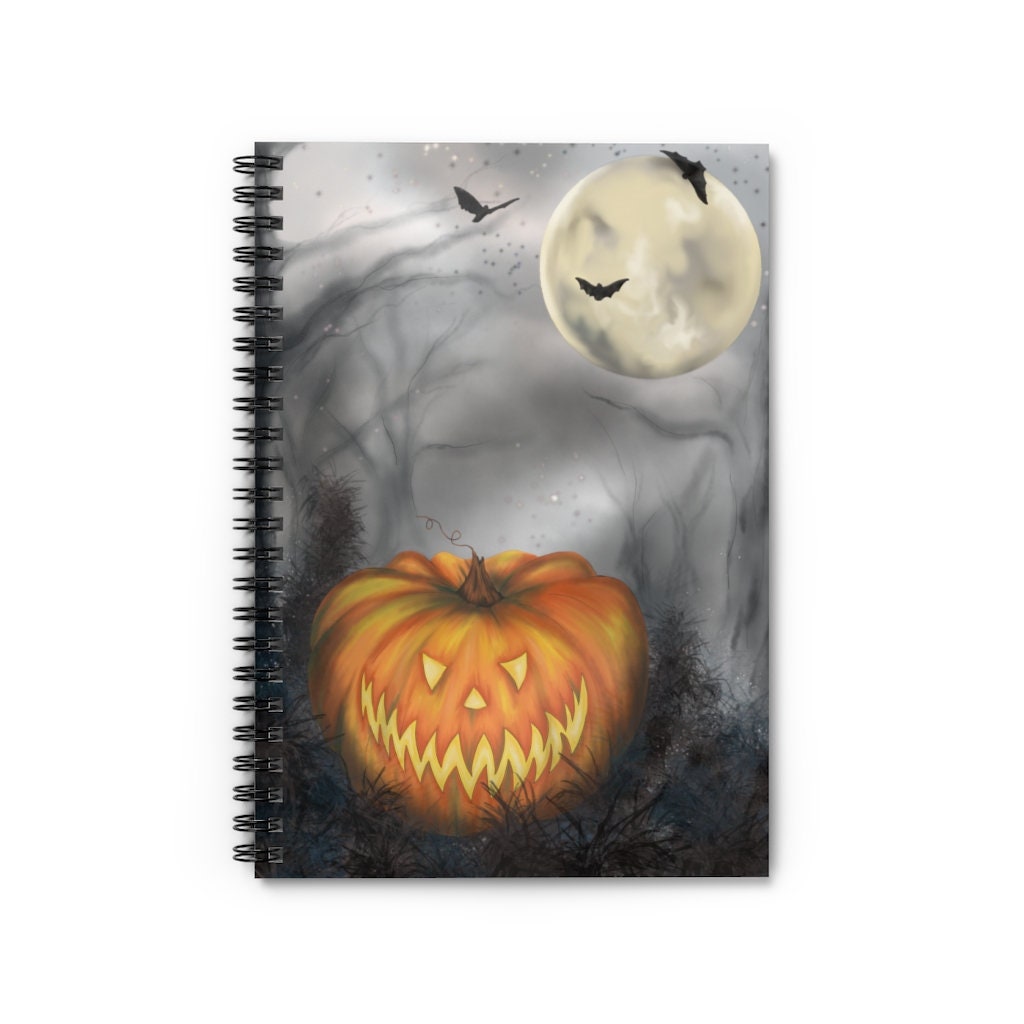 Halloween Notebook Halloween Journal Spooky Stationary | Etsy
