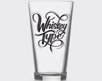 Whiskey Type Pint Glass