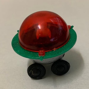 LP Space toy Imperial Apollo Moon Exploring 1980&#39;s play set spaceship rolling vehicle flying saucer pod MINI Vintage Hong Kong hard plastic