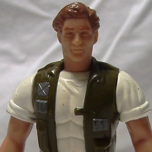 Peter Elliot CONGO Action Figure 1994 Kenner Movie hunter human Par Pic 5&quot; vinyl ape gorilla adventure scientist 1990&#39;s celebrity toy prop