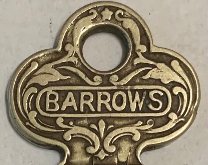 Antique Key Barrows MFG Co Key Ornate Flat Metal 3AA4444 Memorabilia ...